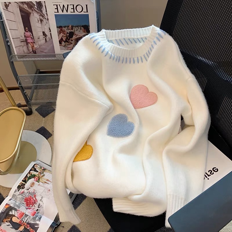 Primadonna heart print sweat top SSZZ287 image